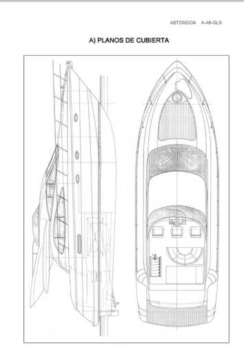 Motorboat Astondoa AS46 GLX (RENOVADO 2022) Plattegrond van de boot