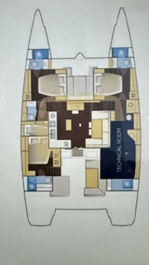 Catamaran Lagoon Lagoon 52F boat plan