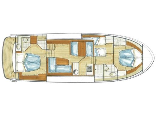 Motorboat Linssen Grand Sturdy 410 AC boat plan
