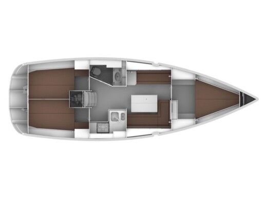 Sailboat  Bavaria 36 Cruiser Boat layout