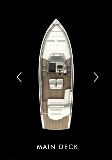 Motorboat Invictus 280 gt Boat layout
