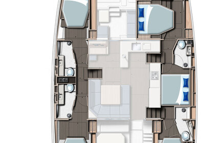 Noleggio Catamarano Robertson and Caine Leopard 50 Procida