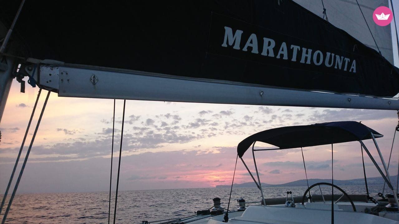 Charter catamaran in Lavrion  