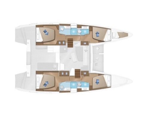 Catamaran Lagoon Lagoon 42 boat plan