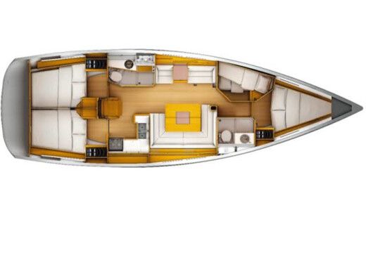 Sailboat Jeanneau Sun Odyssey 439 boat plan
