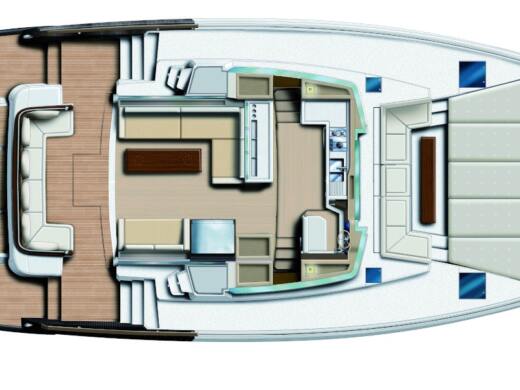 Catamaran Bali - Catana POWER  CATAMARAN  43.1 Boat layout