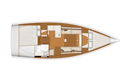 Sailboat Dufour 360 grand large Boat layout