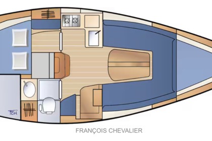 Jeanneau Fantasia DL nel vecchio porto di Yvoire sul Lago di Ginevra