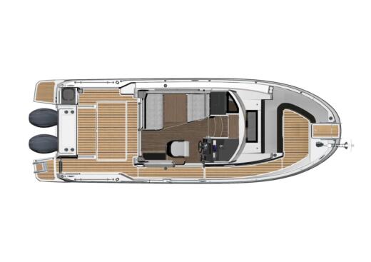 Motorboat Jeanneau Merry Fisher Marlin 895 Boot Grundriss