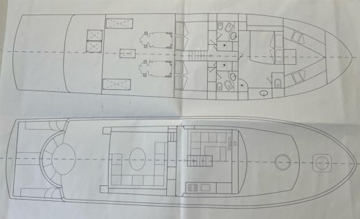 Motorboat San Lorenzo 60 boat plan