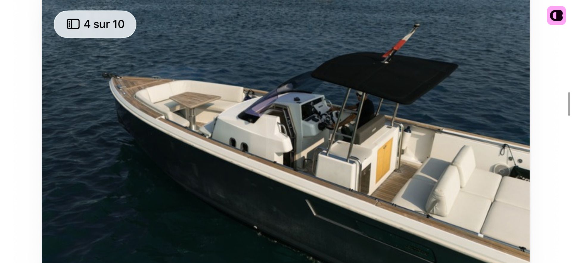 Bateau à moteur Fjord Open 36 600cv 2