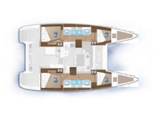 Catamaran LAGOON 40 boat plan