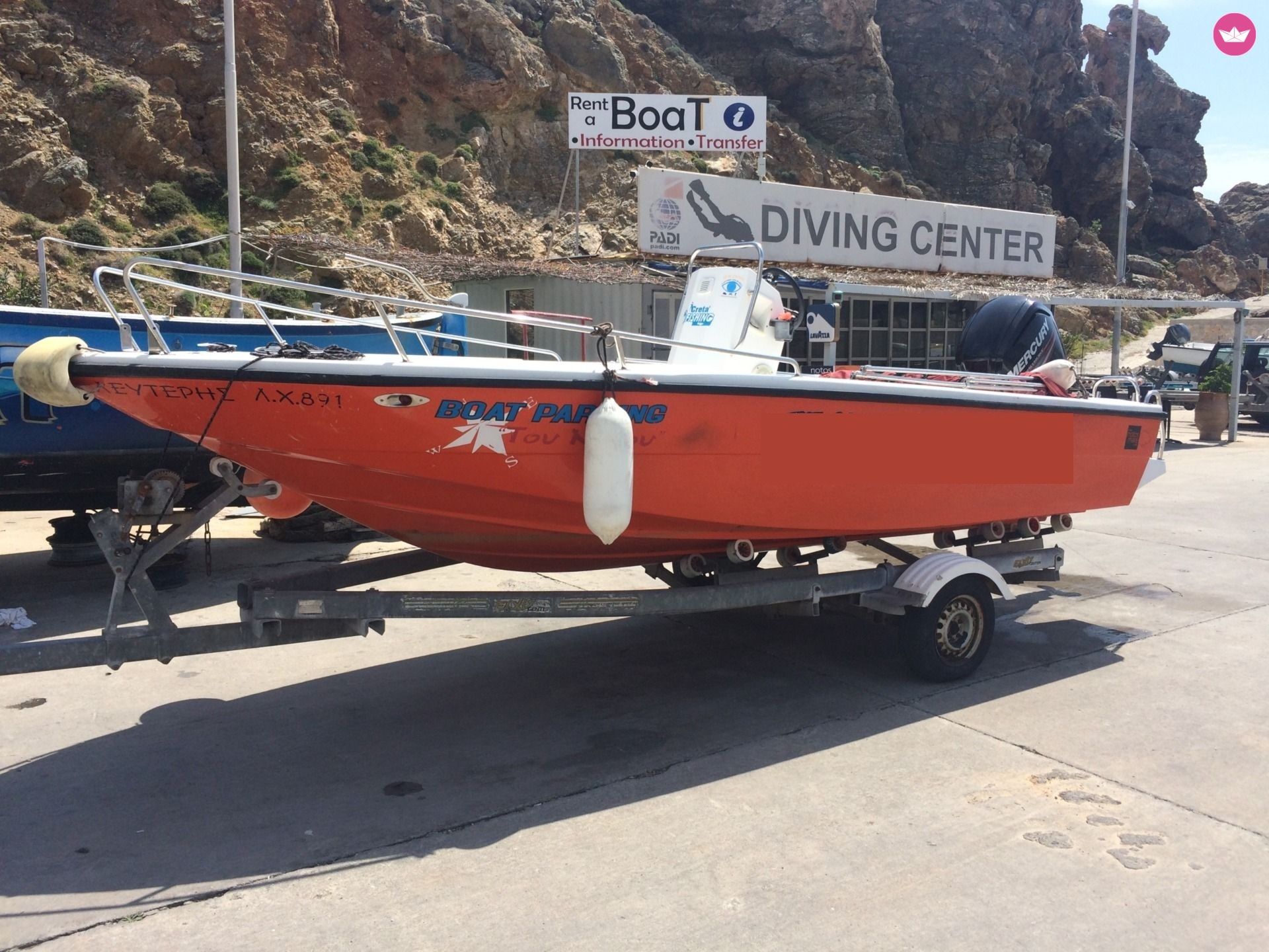 Mare 5.5M 80Hp in Chania for hire