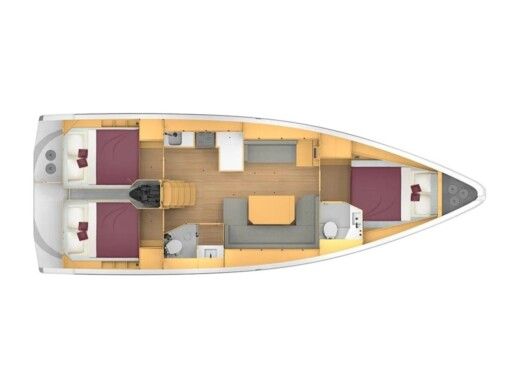 Sailboat  Bavaria C42 Boat design plan