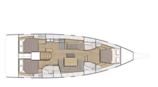 Sailboat Beneteau Oceanis 46.1 boat plan