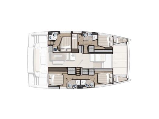 Catamaran Bali - Catana 4.6 A/C & GEN & WM boat plan