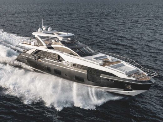 Motorboat  Azimut Grande 27 boat plan