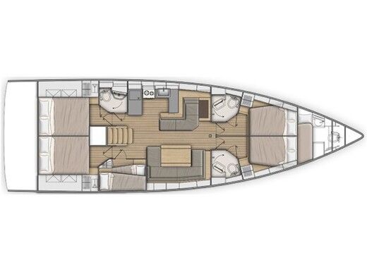 Sailboat BENETEAU OCEANIS 51.1 boat plan