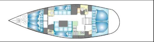 Sailboat GibSea 442 boat plan