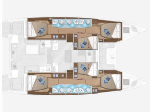 Catamaran Lagoon Lagoon 50 boat plan
