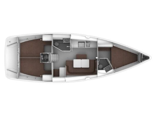 Sailboat Bavaria 41 Cruiser Boat layout