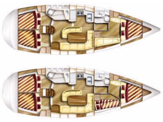 Sailboat Gib Sea 43 Boat design plan