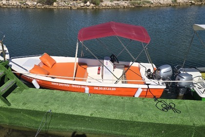 Miete Boot ohne Führerschein  navalplastica sans permis lancia 450 Carnon Plage