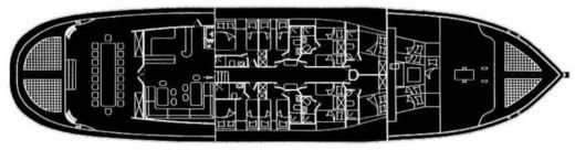 Gulet Turkish Ketch Plano del barco