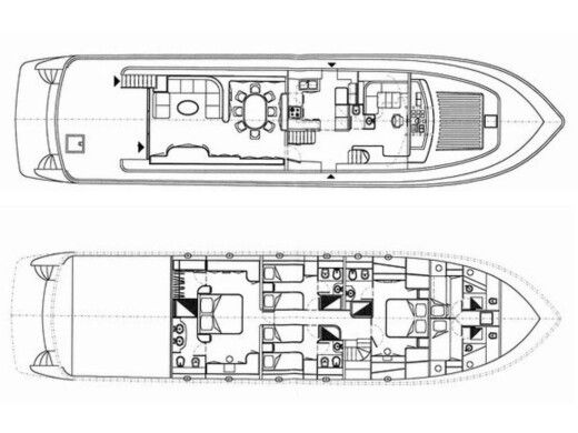 Motor Yacht Falcon 86 Boat layout