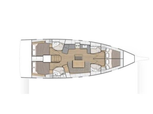 Sailboat Beneteau Oceanis 46.1 Boat layout