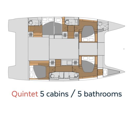 Catamaran  TANNA 47 Planta da embarcação