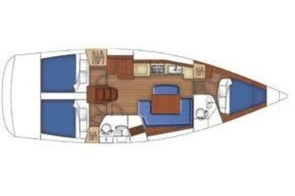 Miete Segelboot BENETEAU OCEANIS 40 Volos