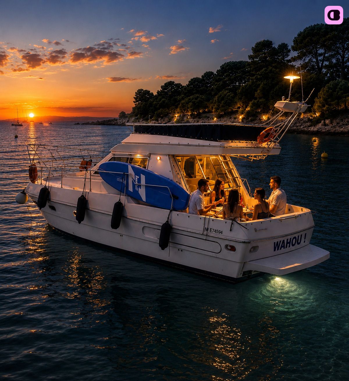 Bateau à moteur FERETTI Fly 34 540cv 3