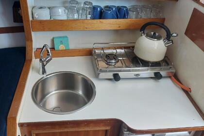 De Goudvink, a cozy two-person motorboat