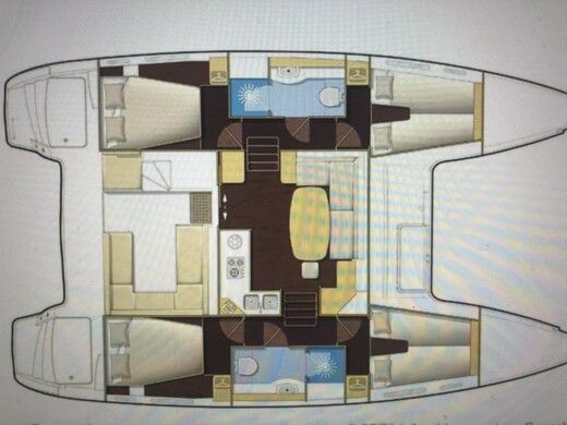 Catamaran Lagoon Lagoon 400 boat plan