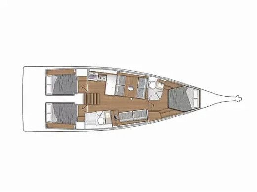 Sailboat  First 44 boat plan
