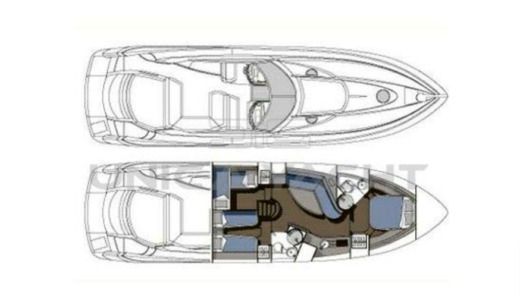Motor Yacht Sunseeker portofino 53 Plano del barco