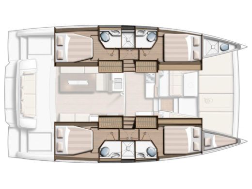 Catamaran  Bali 4.2 - Plano del barco