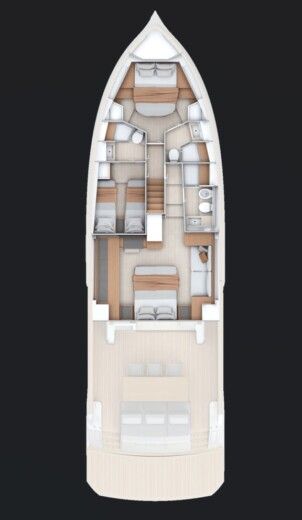 Motor Yacht pardo pardo endurance 60 Boot Grundriss