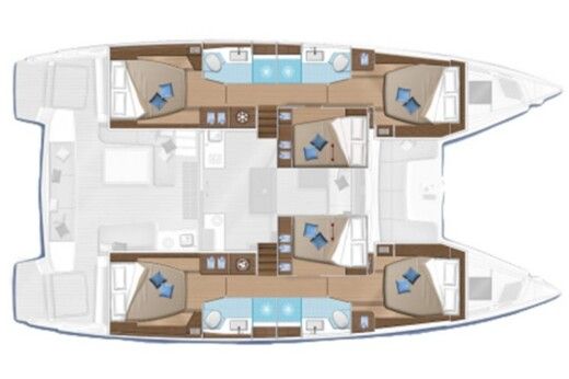 Catamaran Lagoon 50 Boat design plan