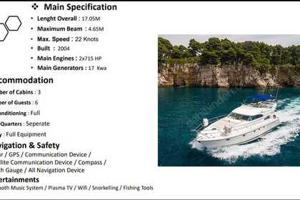 Rental Motorboat LUXURY MOTOR YACHT 17M FAIRLINE SQUADRON 55 Bodrum