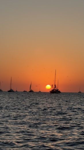 Thera Without license SANTORINI BLACK BOAT alt tag text