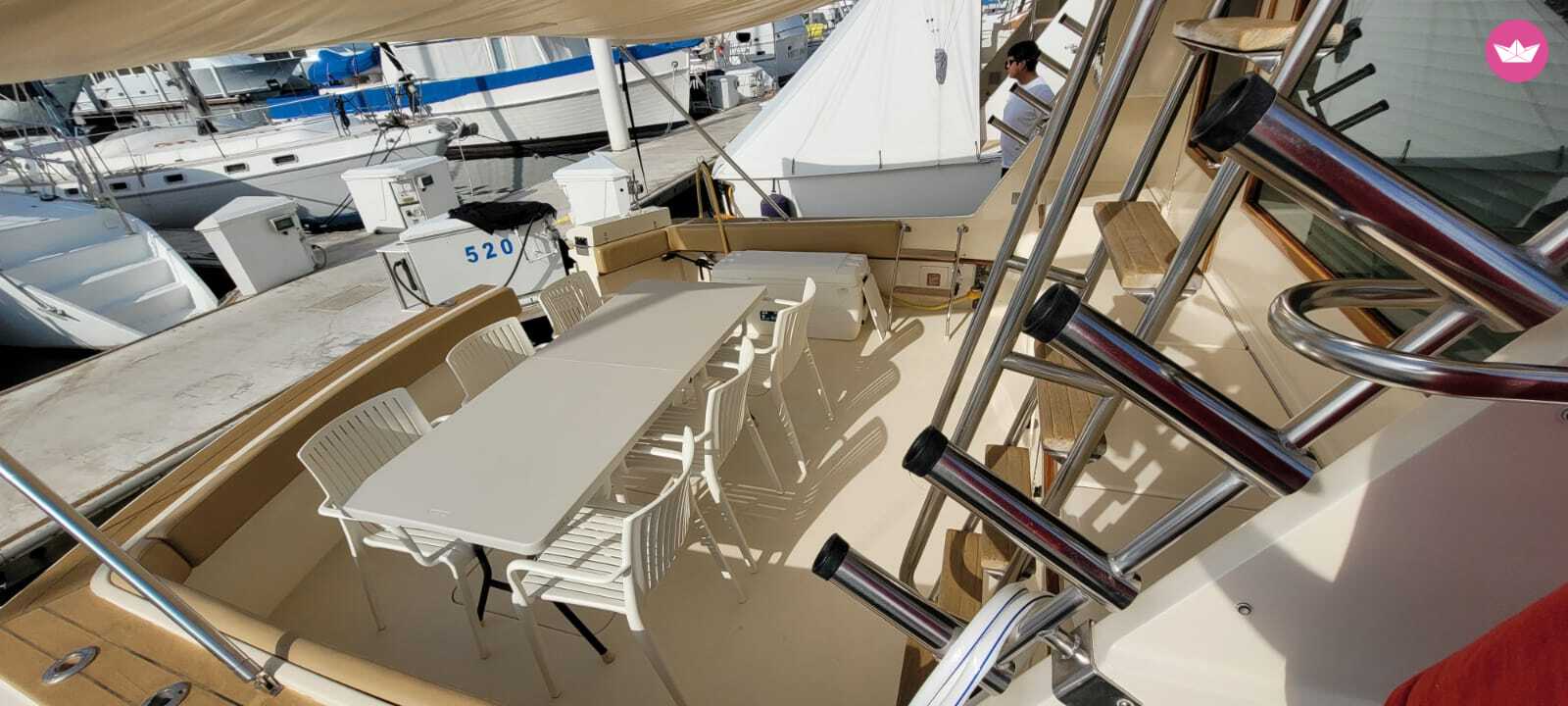 Bateau à moteur Hatteras 1985 630cv 4