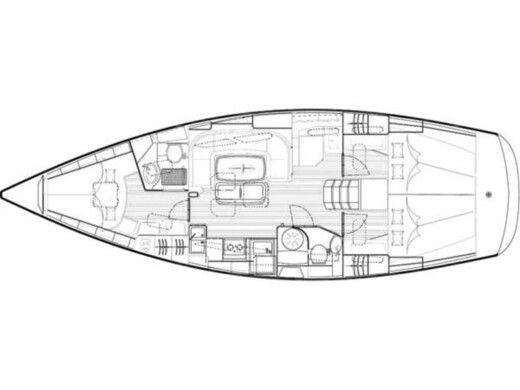 Sailboat BAVARIA 40 CRUISER Plan du bateau