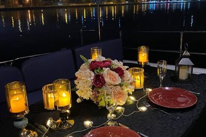 Comfortable charter yacht in the Bosphorus