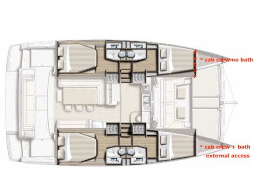 Catamaran Bali - Catana Bali 4.1 Boat layout