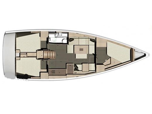 Sailboat Dufour Dufour 410 Grand Large Boat layout