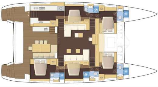 Catamaran Lagoon Lagoon 620 boat plan