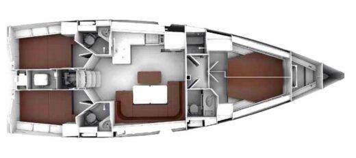 Sailboat Bavaria Cruiser 46 Boat layout