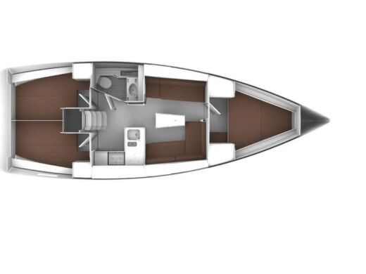 Sailboat Bavaria Bavaria 37 Cruiser Boat layout